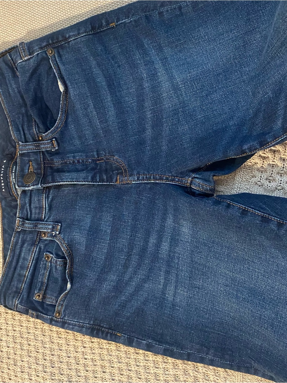 Aeropostale High-Rise Dark Blue Flared Women’s Jeans size 8R - Picture 3 of 9